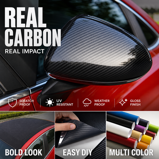 🥳HOT SALE🥳💞50.000+ VERKOCHT! Carbon Vinyl Wrap – Vanaf 16,99! Herpositioneerbaar, 3D effect & warmtebinding. Nieuwe look – bestel nu! ✅