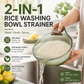 📢📢50% OFF & In Stock⏰ Wash Rice Without Losing a Grain – Fine Mesh Colander Bowl with Handle. UK Stock ✨