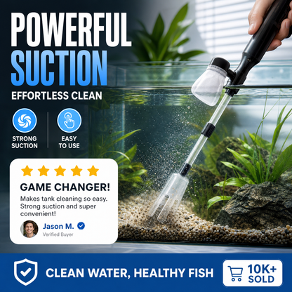 ⏳Time-Limited Special⏰Electric Aquarium Gravel Cleaner – Powerful Siphon, Hands-Free Operation & Crystal-Clear Tank Water ✨