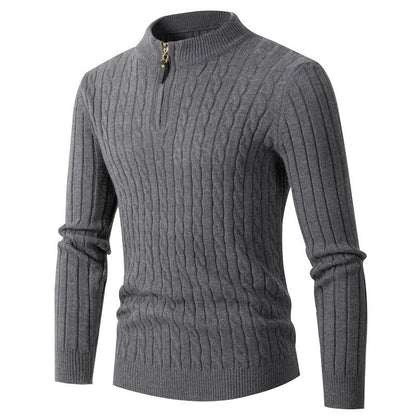 💎 -50% AUF GERIPPTES HERREN-STRICKHEMD MIT HALBEM REISSVERSCHLUSS! 💎 Maßgeschneiderte Passform, Vielseitige Farben & Hoher Tragekomfort ✨