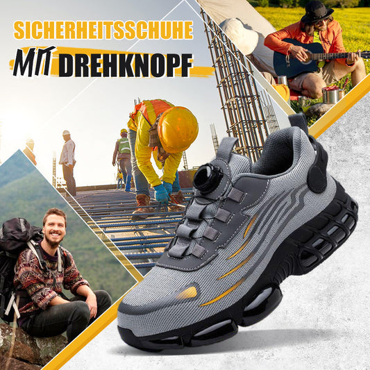 🦺 LIMITIERT: 60% RABATT! 🔧 Schlag- & Stichfeste Sicherheitsschuhe S3 – Mit Drehknopf-Schnellverschluss, Komfort & Maximaler Schutz ⚒️