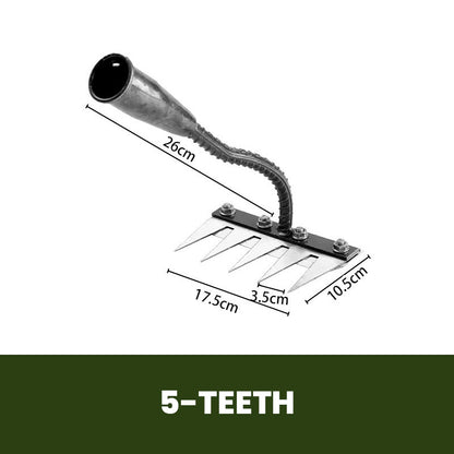 🌱 LIMITIERTES ANGEBOT: 50% RABATT! 🔧 Unkrautrechen aus Kohlenstoffstahl – 4 Varianten (5-8 Zinken), Langlebig & Vielseitig ✨