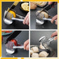 📢📢50% OFF !!⏰ 🍋Creative Kitchen Slice Cutting Tool, Food‑Grade Aluminum Alloy Hand‑Held Slicer, Quick Slicing Holder for Lemon, Tomato, Onion & Soft Fruits Vegetables