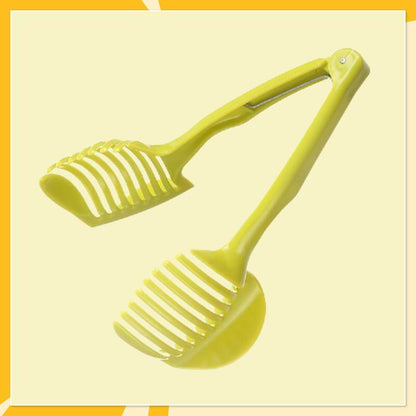 📢📢50% OFF !!⏰ 🍋Creative Kitchen Slice Cutting Tool, Food‑Grade Aluminum Alloy Hand‑Held Slicer, Quick Slicing Holder for Lemon, Tomato, Onion & Soft Fruits Vegetables