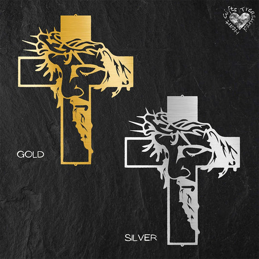 ✝️ LIMITIERTES ANGEBOT: 50% RABATT! 🏠 Jesus Kreuz Metall-Wanddekoration – Handwerkskunst aus Eisen, Spirituelle Inspiration ✨