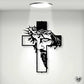 ✝️ LIMITIERTES ANGEBOT: 50% RABATT! 🏠 Jesus Kreuz Metall-Wanddekoration – Handwerkskunst aus Eisen, Spirituelle Inspiration ✨
