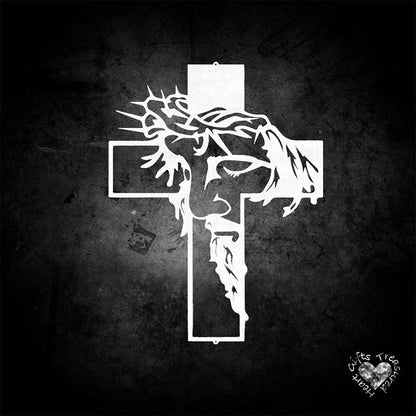 ✝️ LIMITIERTES ANGEBOT: 50% RABATT! 🏠 Jesus Kreuz Metall-Wanddekoration – Handwerkskunst aus Eisen, Spirituelle Inspiration ✨