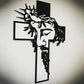 ✝️ LIMITIERTES ANGEBOT: 50% RABATT! 🏠 Jesus Kreuz Metall-Wanddekoration – Handwerkskunst aus Eisen, Spirituelle Inspiration ✨
