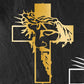 ✝️ LIMITIERTES ANGEBOT: 50% RABATT! 🏠 Jesus Kreuz Metall-Wanddekoration – Handwerkskunst aus Eisen, Spirituelle Inspiration ✨