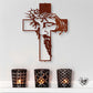 ✝️ LIMITIERTES ANGEBOT: 50% RABATT! 🏠 Jesus Kreuz Metall-Wanddekoration – Handwerkskunst aus Eisen, Spirituelle Inspiration ✨