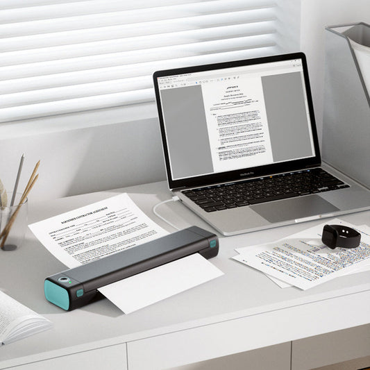 💎 63% RABATT! 💎 Tragbarer kabelloser D810 Bluetooth-Thermodrucker – Druckt US-Letter (8,5 x 11 Zoll), Ideal für Tattoo-Studios & Büro 🖨️📱