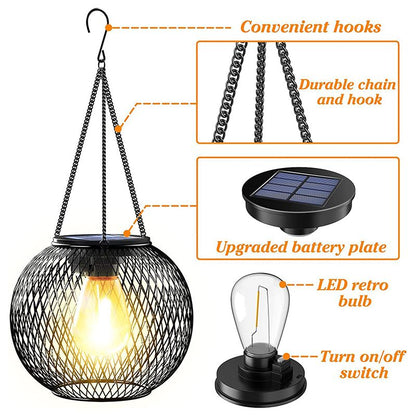 💎 -50% AUF RETRO SOLAR-HÄNGELAMPEN! 💎 IP65 Wasserdicht, 12h Licht & Umweltfreundlich für Garten ✨
