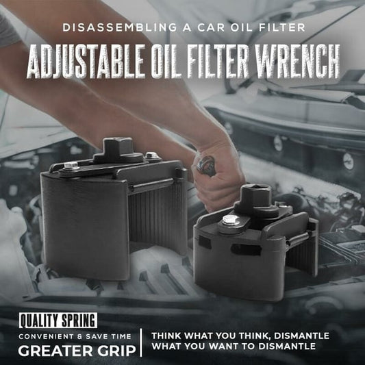 🛠️ 50% RABATT! 🔥 Verstellbarer Ölfilterschlüssel – Starker Halt, Zeitsparend & Langlebiges Federdesign 🚗
