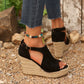 💎 -50% DAMEN PLATEAU-SANDALEN! 💎 Peep-Toe, Verstellbare Schnallen & Trendiges Design für den Sommer