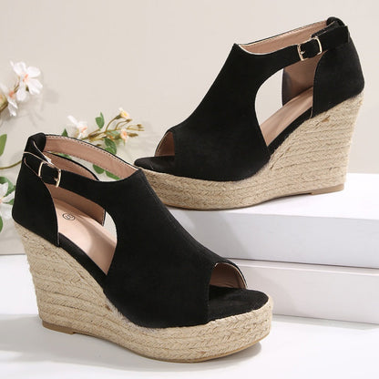 💎 -50% DAMEN PLATEAU-SANDALEN! 💎 Peep-Toe, Verstellbare Schnallen & Trendiges Design für den Sommer