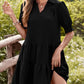 👗 LIMITIERTES ANGEBOT: 50% RABATT! ✨ Damen-Minikleid mit V-Ausschnitt & Rüschen – Lässig, Atmungsaktiv & Vielseitig für Jeden Anlass 💃