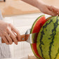 🔥 50% RABATT! 🔪 Multifunktionales Obstmesser aus Edelstahl – Wassermelone, Melone, Apfel, Sichere Schneidetechnik 🍈