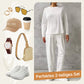 💎 60% RABATT! 💎 2-teiliges Langarm-Set – Weicher Rundhals-Pullover & Bequeme Hose, Langlebig & Vielseitig Kombinierbar 🧶👖