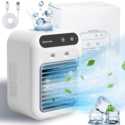 💎 50% RABATT! 💎 Mini Air Cooler 3-in-1 – Kühlen, Befeuchten & Duft! Ideal für Büro & Schlafzimmer