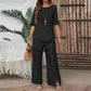 💎 -50% AUF 2-TEILIGES SET! 💎 Asymmetrisches Top & Weite Hose mit Knopf-Detail für Beruf & Freizeit 👖✨