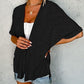 🌼 SOMMER-SONDERANGEBOT 50% RABATT! ✨ Kurzarm-Strickjacke – Fließend, Leicht, Vielseitig, 2026 Stil ☀️