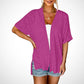 🌼 SOMMER-SONDERANGEBOT 50% RABATT! ✨ Kurzarm-Strickjacke – Fließend, Leicht, Vielseitig, 2026 Stil ☀️
