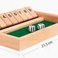💎 -50% AUF SHUT THE BOX HOLZWÜRFEL-BRETTSPIEL! 💎 Traditionelles Kneipenspiel, Für 2-4 Spieler & Tolles Lernmittel ✨
