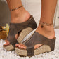 👡 LIMITED-TIME 50% RABATT! ✨ Nieten-Keilsandalen – Ortho, Atmungsaktiv, Elegant ✨
