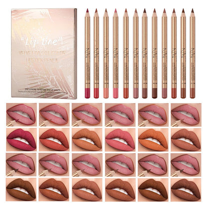 💄 LIMITED-TIME 50% RABATT! ✨ Lipliner-Stift-Set – 12 Farben, Wischfest, Matt ✨