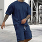 👕 LIMITIERT 50% RABATT! ✨ Herren-Set T-Shirt & Shorts – Weicher Stoff, Lockerer Schnitt 🩳