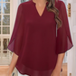 👗 50% RABATT AUF DIE CHIFFON-BLUSE! ✨ V-Ausschnitt & Blumenärmel für leichte Eleganz im Frühling 🌸