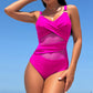 💎 50% RABATT! 💎 Damen-Badeanzug mit Mesh-Einsätzen – Formbetont, Schnelltrocknend & Mit Verstellbaren Trägern 🌊👙