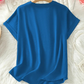 💎 60% RABATT! 💎 Modisches lockeres Kurzarm-Oberteil – Geschlitzter V-Ausschnitt, Asymmetrischer Saum & Leichtes Material (5 Farben, S–2XL) 👕🌸