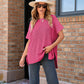 👚 LIMITIERT: 50% RABATT! 🔥 Damen Strick-Top mit Kurzarm & Lockerer Passform – Weich, Atmungsaktiv & Vielseitig Kombinierbar 🌸