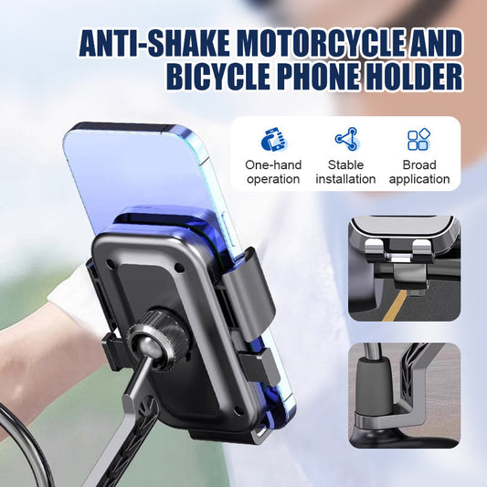 Anti-trillingshouder voor telefoons voor motorfietsen en fietse