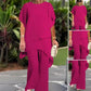💎 50% RABATT AUF CHIFFON-ZWEITEILER! 💎 Asymmetrisches Top & Weite Hose, Atmungsaktiv & Elegant👗