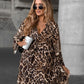 🐆✨ 50% RABATT AUF DAS PRINT-KLEID! V-Ausschnitt & lange Ärmel für selbstbewusste Eleganz – Bis 5XL 👗