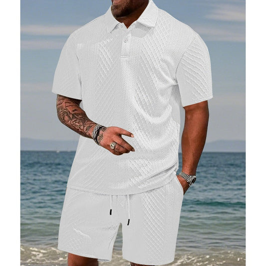 👔 FLASH-SALE 50% AUF DAS SET! 🌴 Herren 2-teilig – Kurzarmhemd & Shorts, Knitterfrei & Atmungsaktiv 🩳