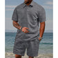 👔 FLASH-SALE 50% AUF DAS SET! 🌴 Herren 2-teilig – Kurzarmhemd & Shorts, Knitterfrei & Atmungsaktiv 🩳