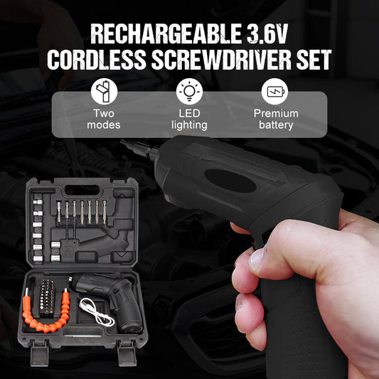 3.6V Oplaadbare Draadloze Schroevendraaierset-⌛Laatste 3 uur! Complete set accessoires cadeau bij elke bestelling⏰
