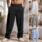 👖 50% RABATT ! ✨ Herren-Freizeithose – Atmungsaktive Leinenmischung, Gerade Passform & Kordelzugbund ✨