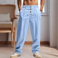 👖 50% RABATT ! ✨ Herren-Freizeithose – Atmungsaktive Leinenmischung, Gerade Passform & Kordelzugbund ✨