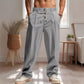 👖 50% RABATT ! ✨ Herren-Freizeithose – Atmungsaktive Leinenmischung, Gerade Passform & Kordelzugbund ✨