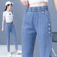 Dames Slankende Enkellange Coole Jeans
