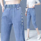 Dames Slankende Enkellange Coole Jeans