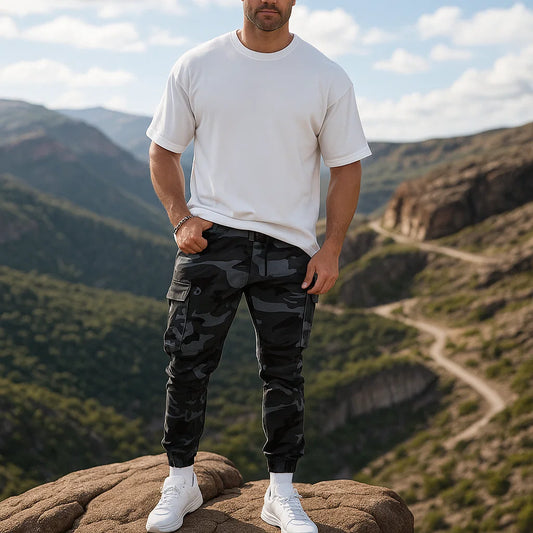 💎 50% RABATT! 💎 Hochwertige Camouflagehosen für Herren – Robust, Vielseitig & Mit Praktischen Taschen 🌿👖