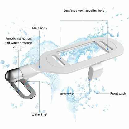 📢📢50% OFF !! ⏰Bathroom Non-Electric Dual Nozzle Bidet Toilet Washer, Hygienic Self-Washing, Front & Rear Cleaning, Easy to Install, No Batteries Needed 💧✨