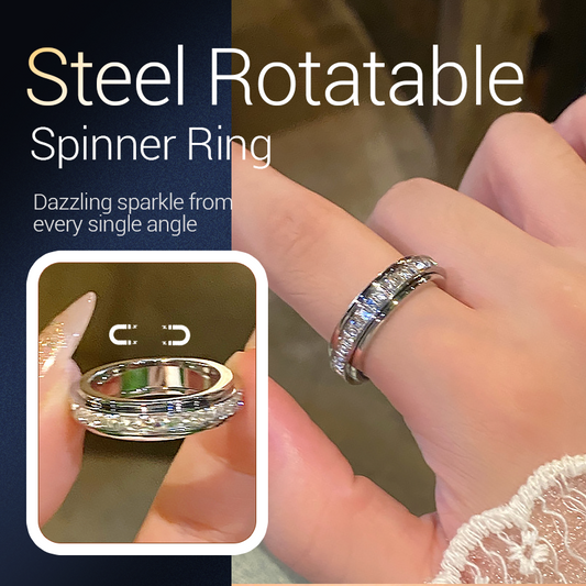 💍 57% RABATT JETZT! Drehbarer Ring in 18K Roségold – Titanstahl, Zirkonia-Steine & Anti-Stress Design für Stil und Entspannung ✨
