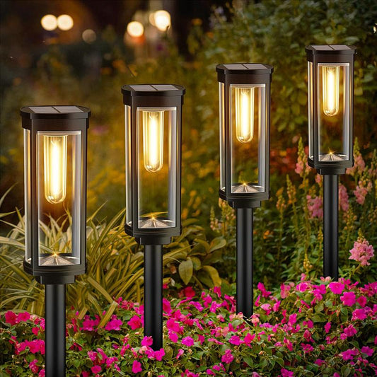 💎 50% RABATT! 💎 Solar-Gartenleuchte mit Filament-Optik – Wasserdicht (IP65), bis zu 14 Std. Licht & Retro-Design für Wege, Rasen & Hof 🌞💡