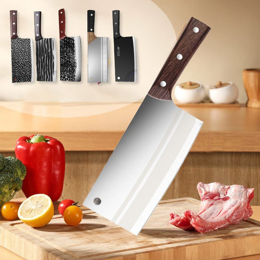📢📢50% OFF !!⏰🔪2026 HOT SALE Hand Forged High Carbon Steel Chef Knife – Anti-Rust Multi-Purpose Kitchen Cleaver.